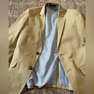 Tommy Hilfiger Beige Blazer with Striped Lining